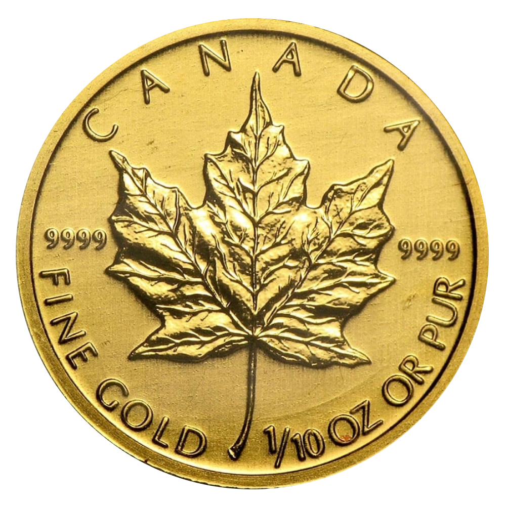 1/10 oz Canadian Maple Leaf Gold Coin