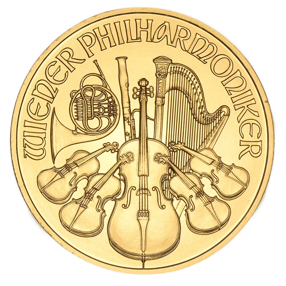 1/10 oz Austrian Gold Philharmonic Coin (Any Year)