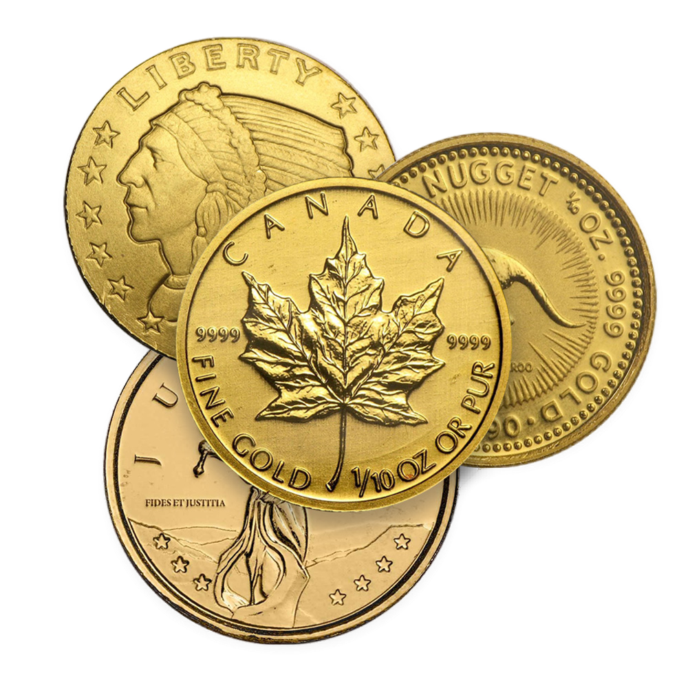 1/10 oz Gold Coin / Round (Varied Condition - Mint of Our Choice)