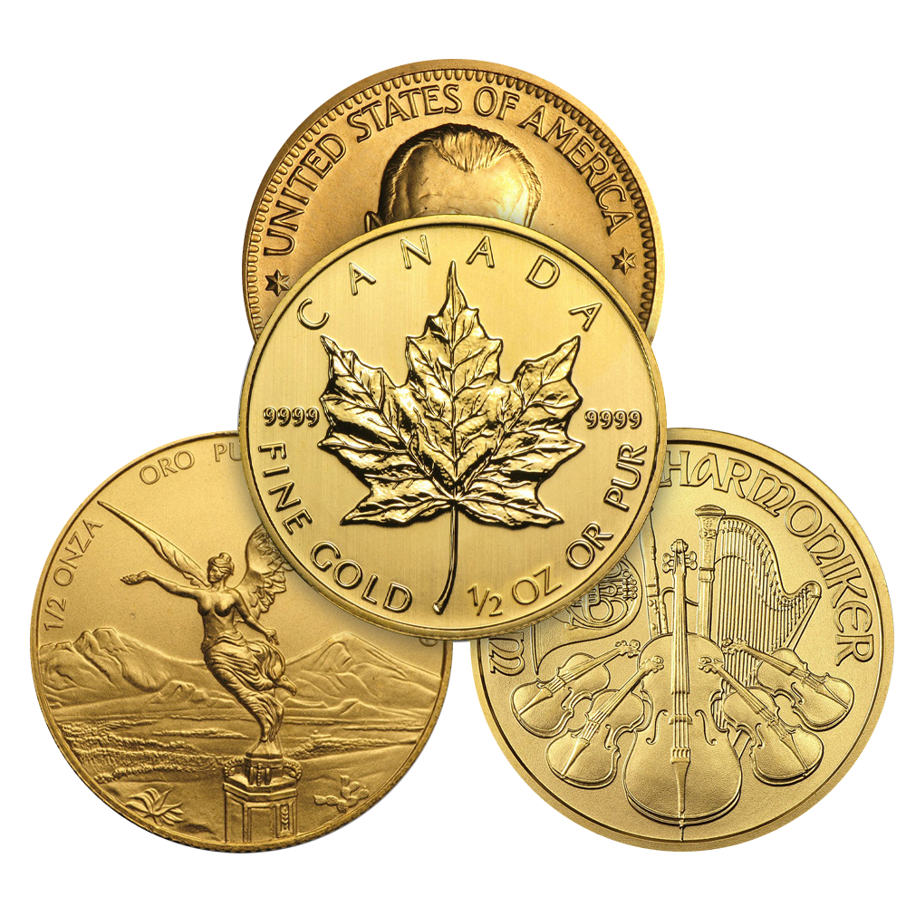 1/2 oz Gold Coin / Round (Varied Condition - Mint of Our Choice)