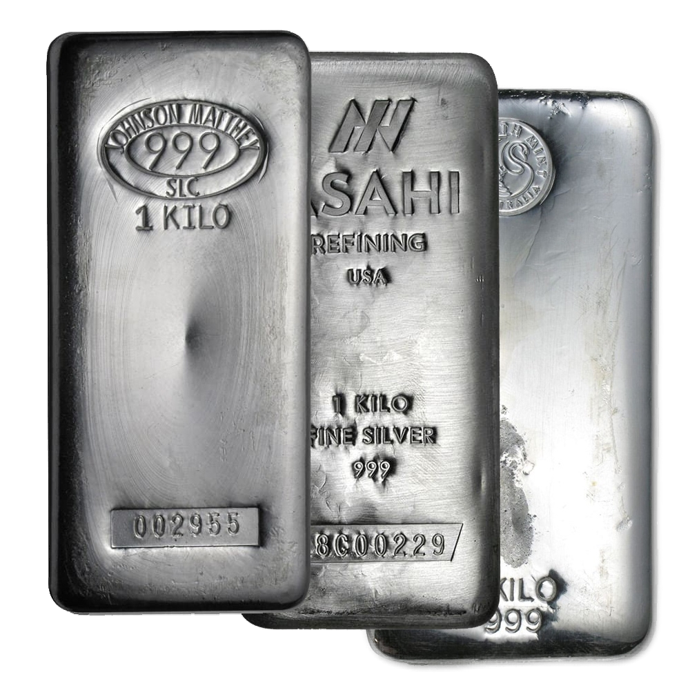 1 Kilo Silver Bar - Various Mints