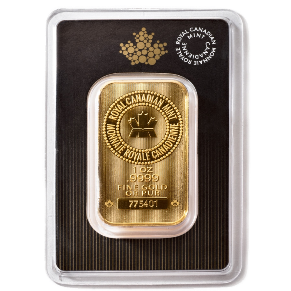 1 oz Royal Canadian Mint Gold Bar 