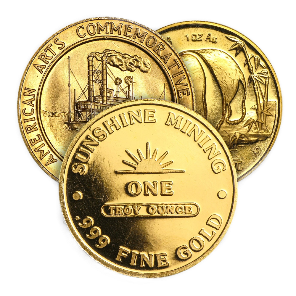1 oz Gold Round (Varied Condition, Any Mint)