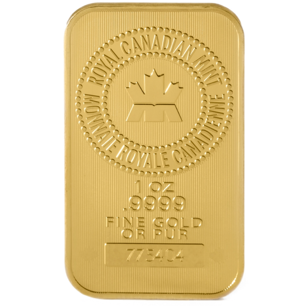 1 oz Royal Canadian Mint Gold Bar 