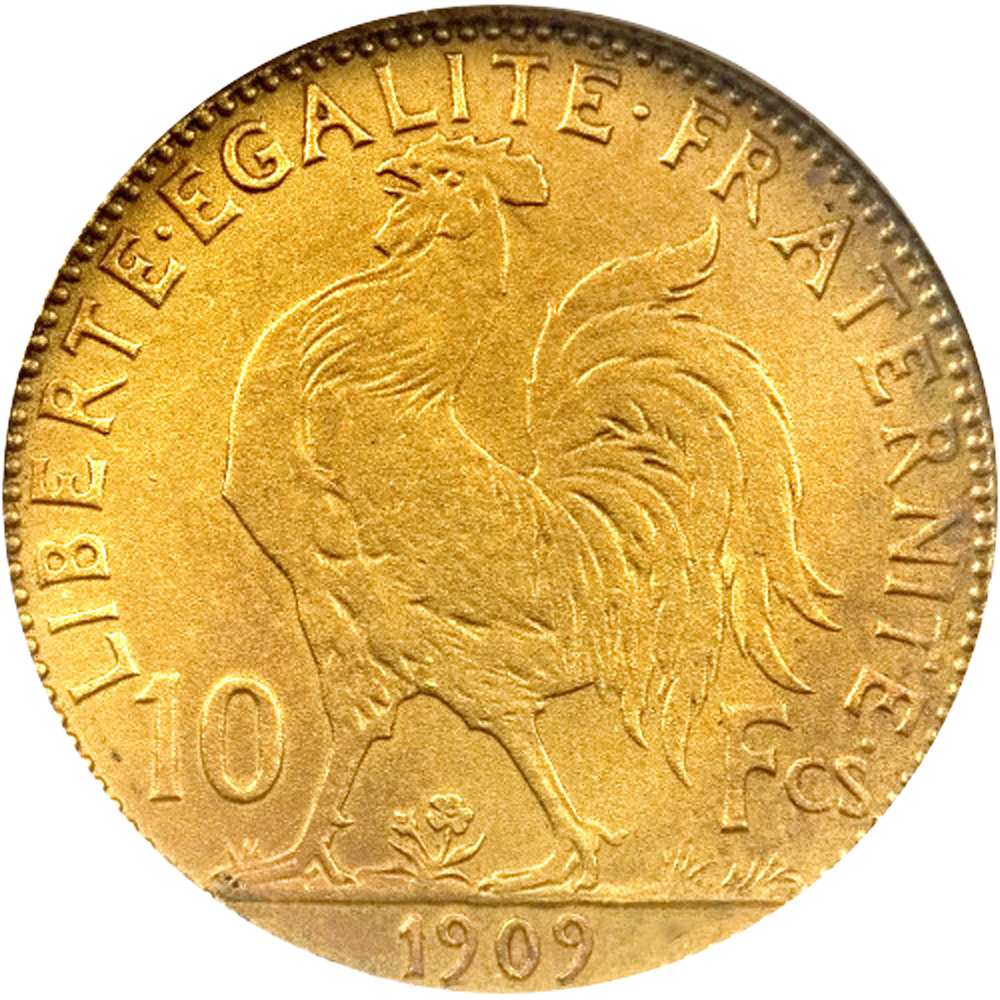 10 Francs Gold Coin (Random Year, Varied Condition)