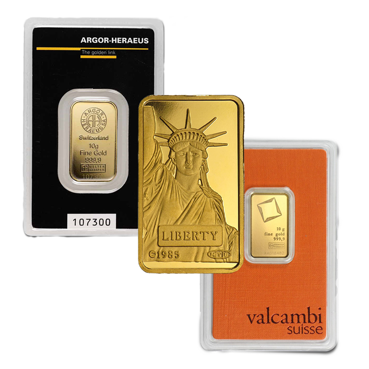 10 Gram Gold Bar (0.3215 ozs - Mint of Our Choice)
