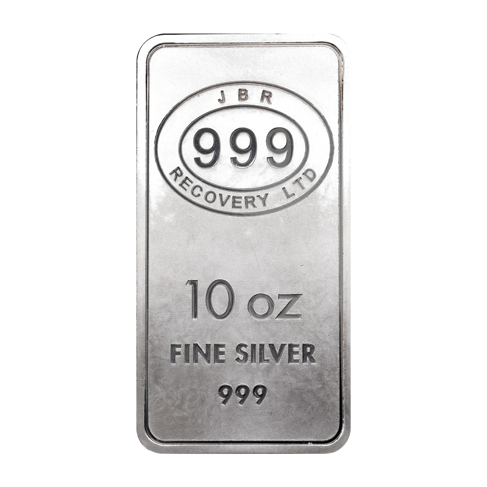 10 oz JBR Silver Bar - Obverse