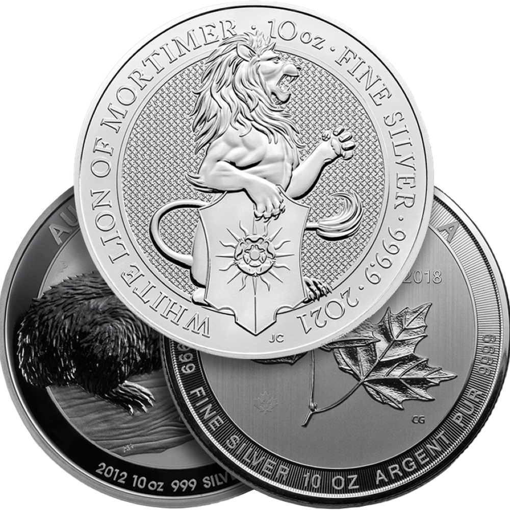 10 oz Silver Coin / Round (Varied Condition - Mint of Our Choice)