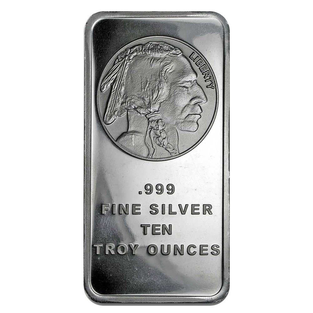 10 oz SilverTowne Buffalo Silver Bar - Obverse