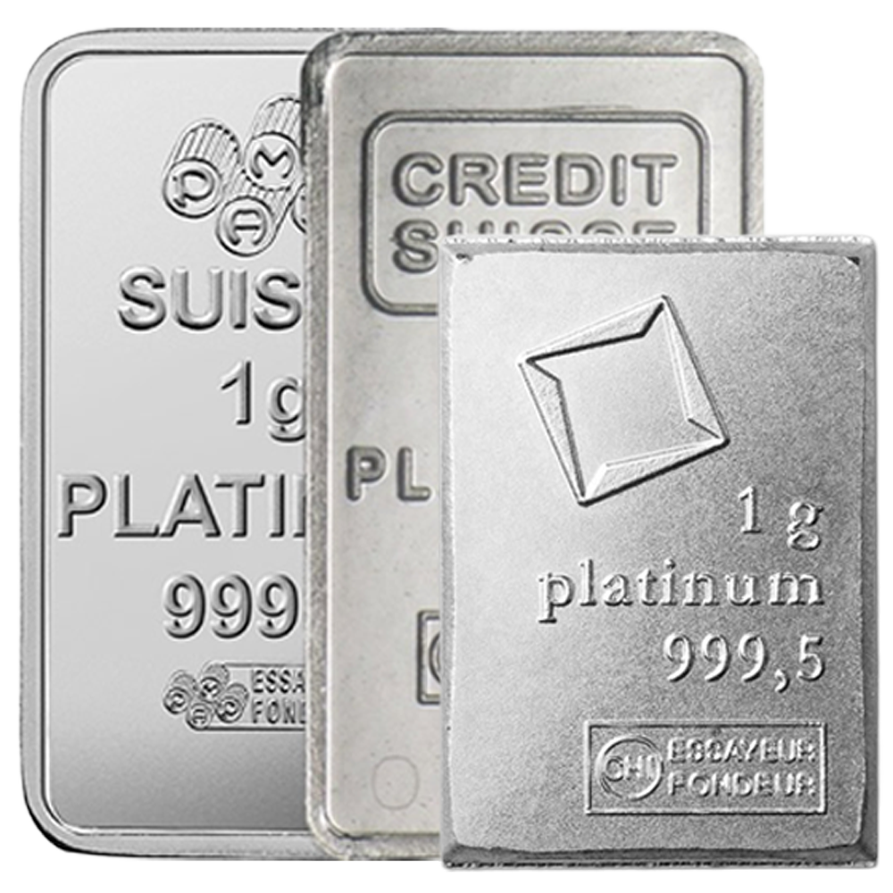 1 gram platinum bar (Varied condition)