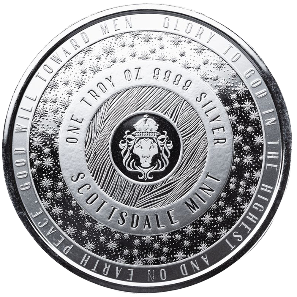 1 oz Christmas Sleigh 2025 Silver Round