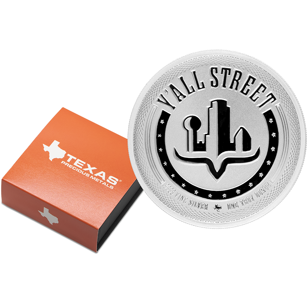 1 oz Y'all™ Street Silver Round (Reverse Proof) with Custom Box