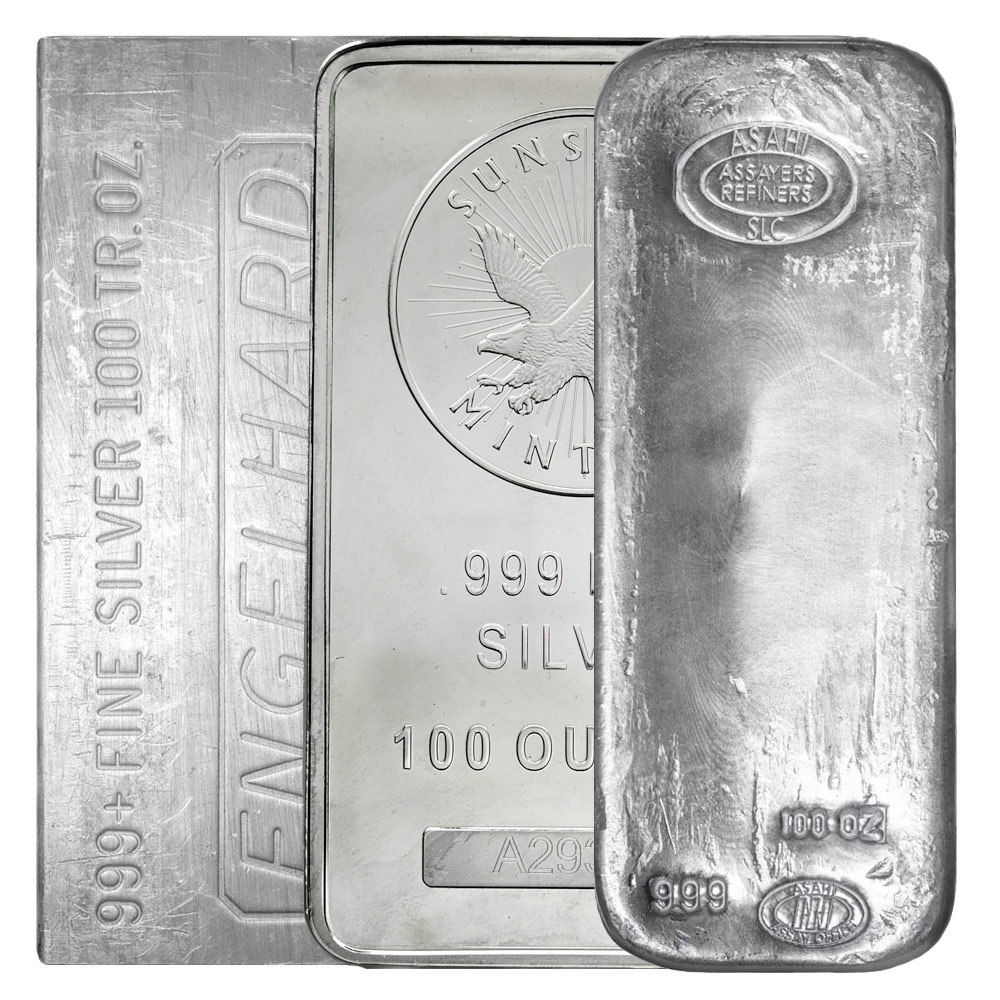 100 oz Silver Bar (Varied Condition - Mint of Our Choice)