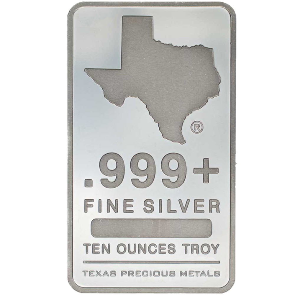 Buy 10 oz Texas Silver Bar