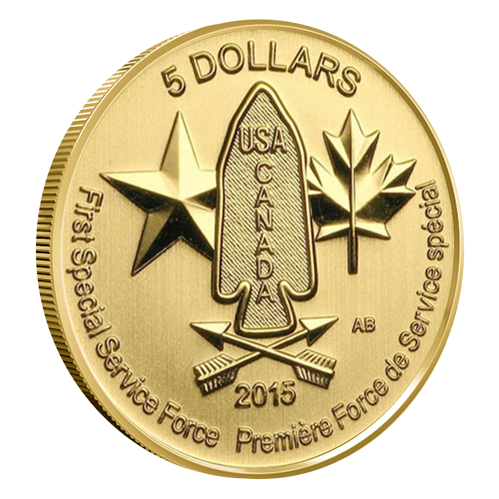 1/10 oz Canadian First Special Service Force Gold Coin (Any Year)