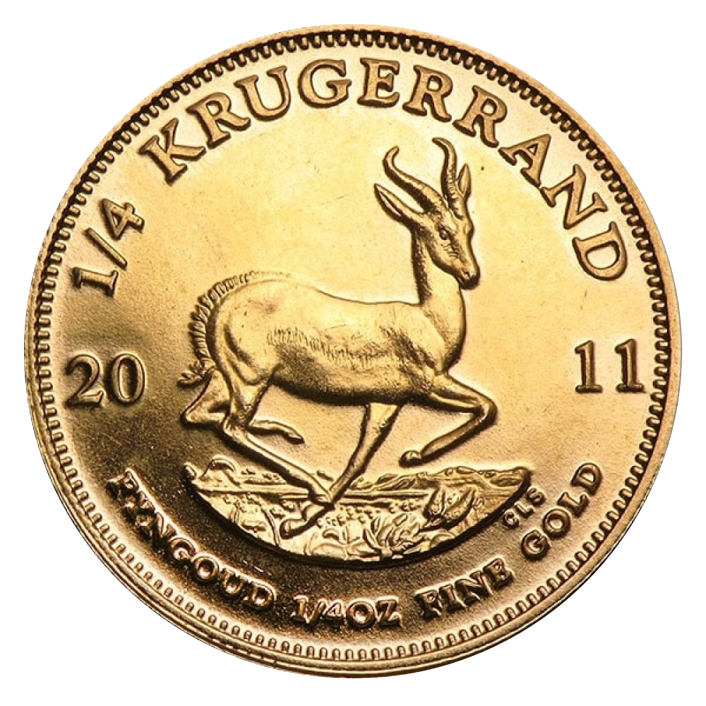 1/4 oz South African Gold Krugerrand (Any Year)