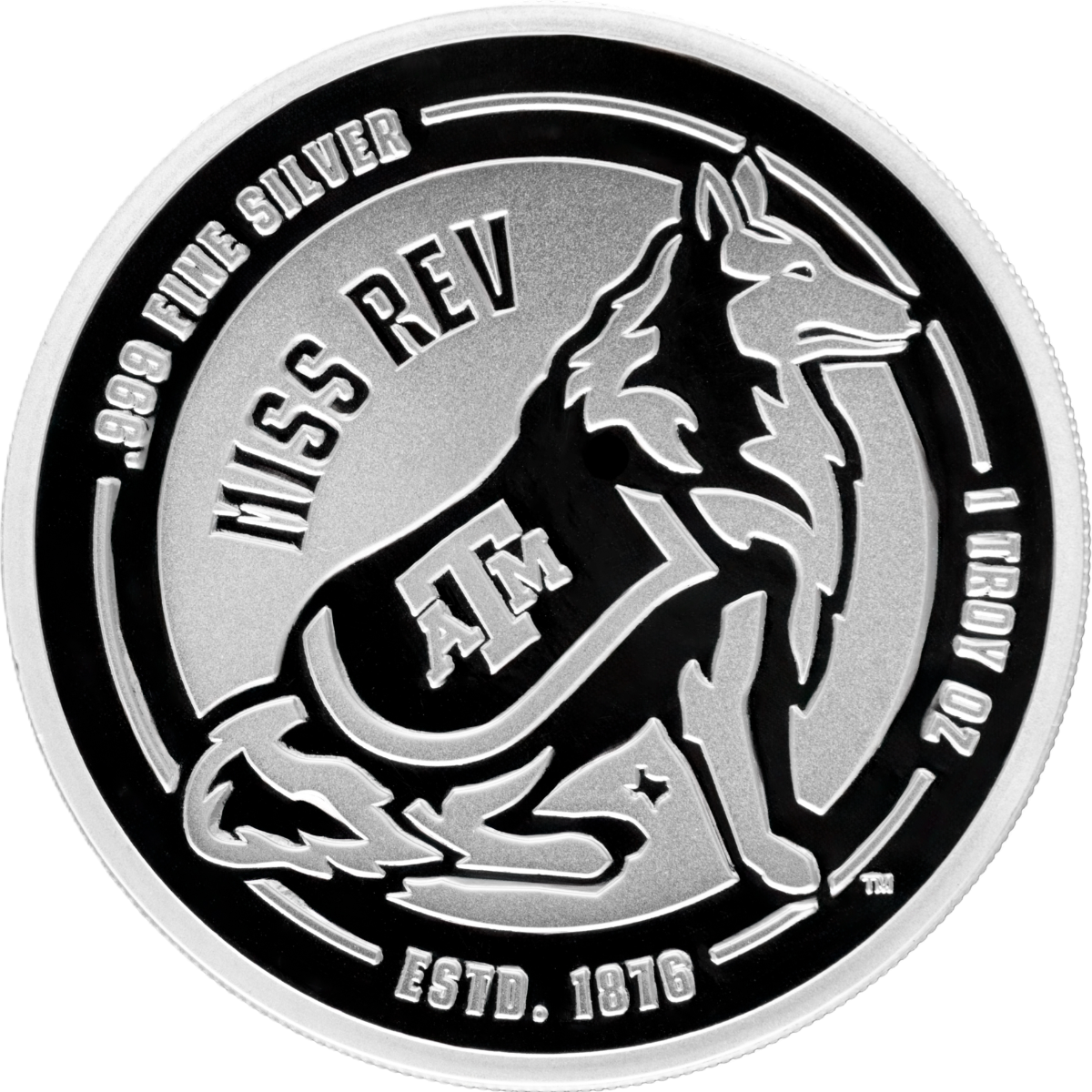 1 oz A&M Miss Rev Silver Round