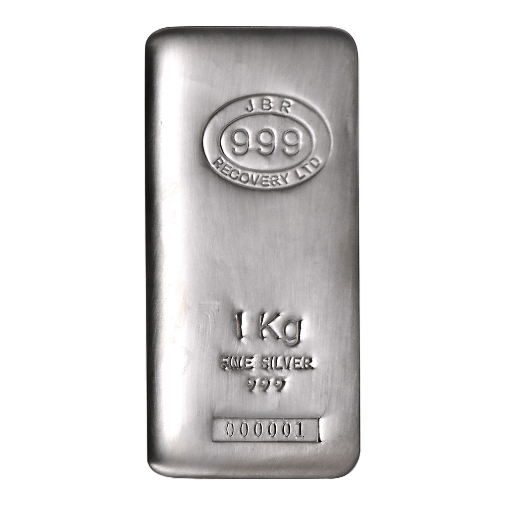 1 Kilo JBR Silver Bar - Obverse