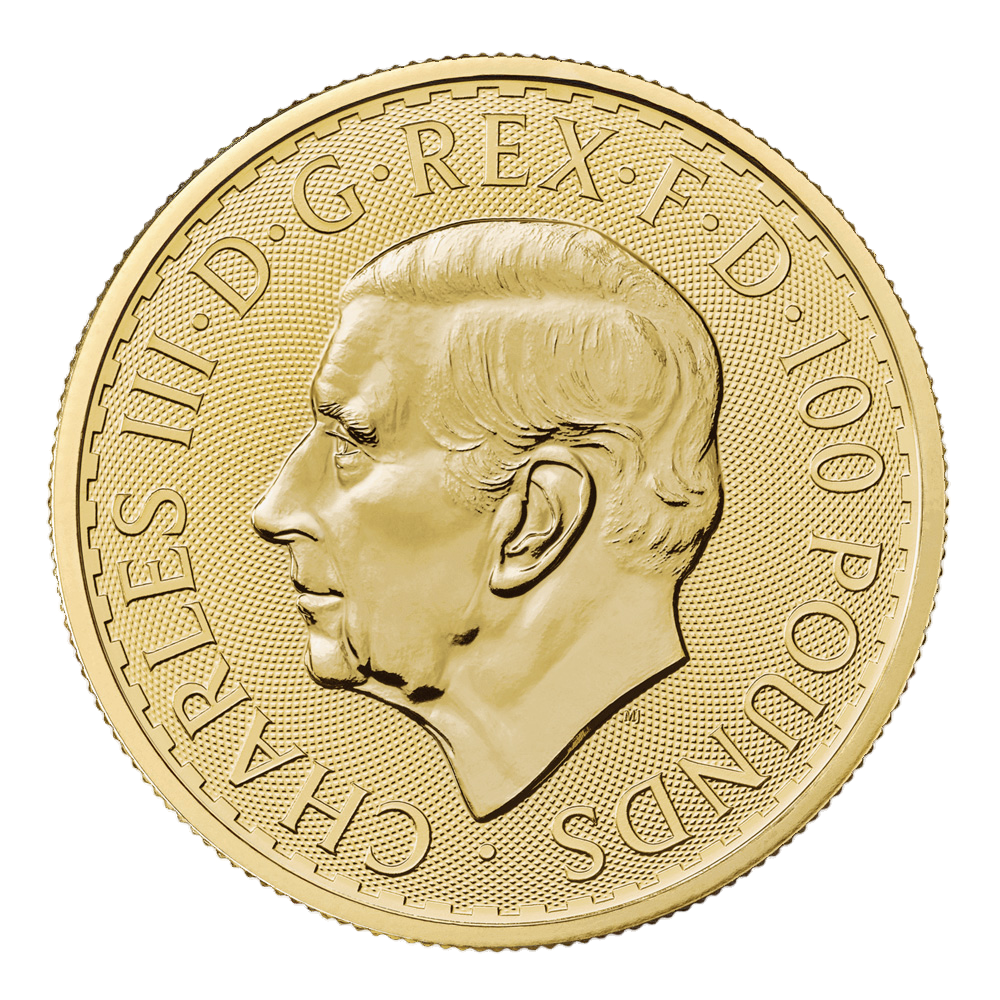 1oz 2023 King Charles III Royal Mint Gold Britannia Coin - Obverse