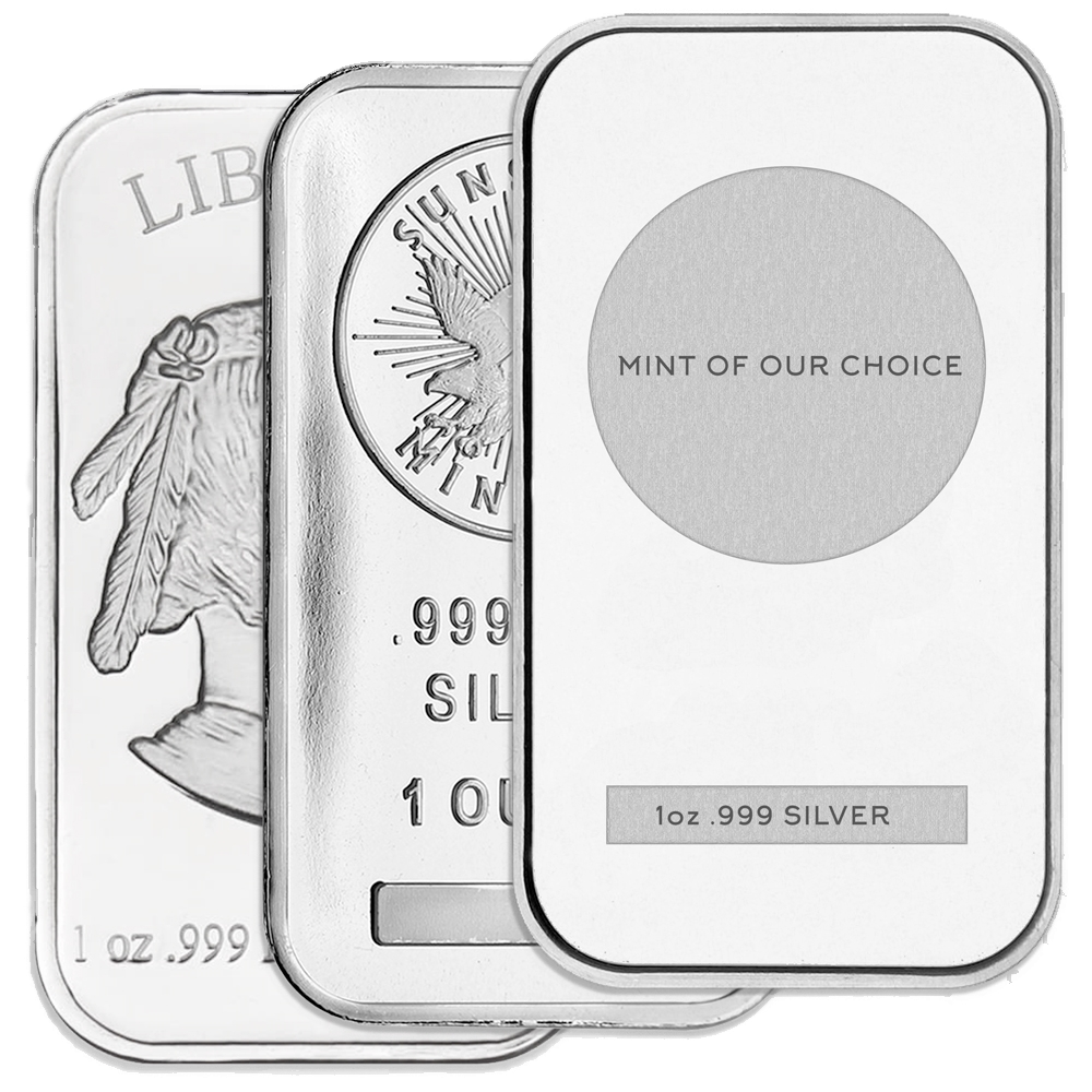 1 oz Silver Bar - Various Mints and Condition