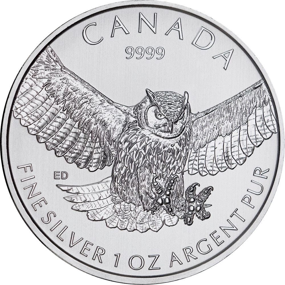 Buy Birds of Prey Series - Silver Great Horned Owl