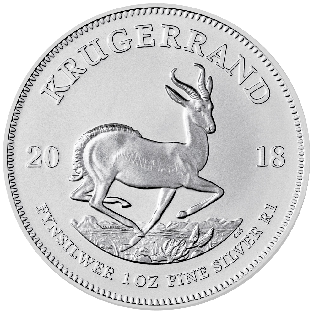 South African Silver Krugerrand Reverse