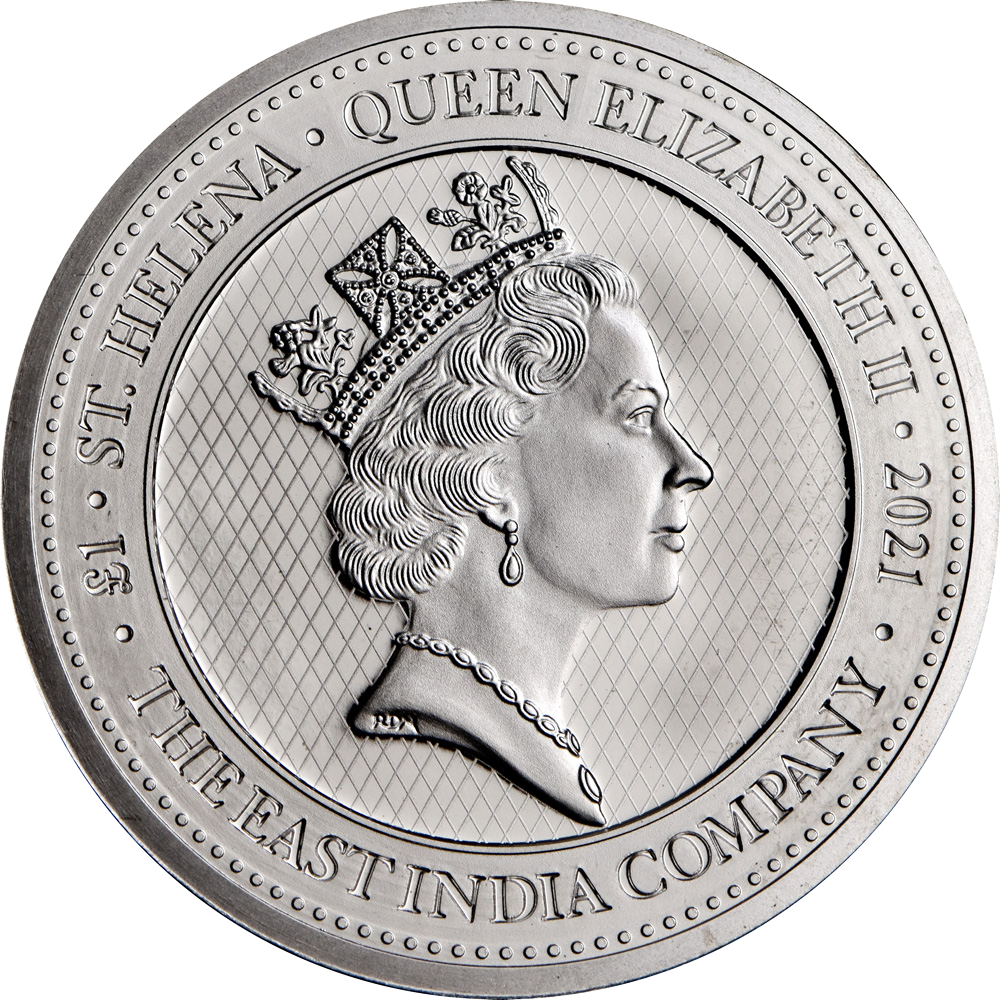 2021 St. Helena 1 oz Napoleon Angel Silver Coin - Obverse