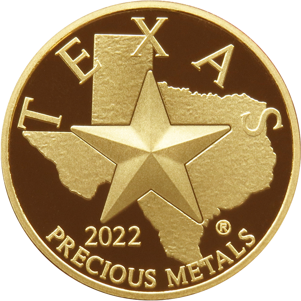 2022 Texas Gold Round - Obverse