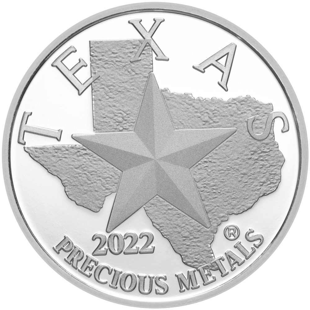 2022 Texas Silver Round - Reverse