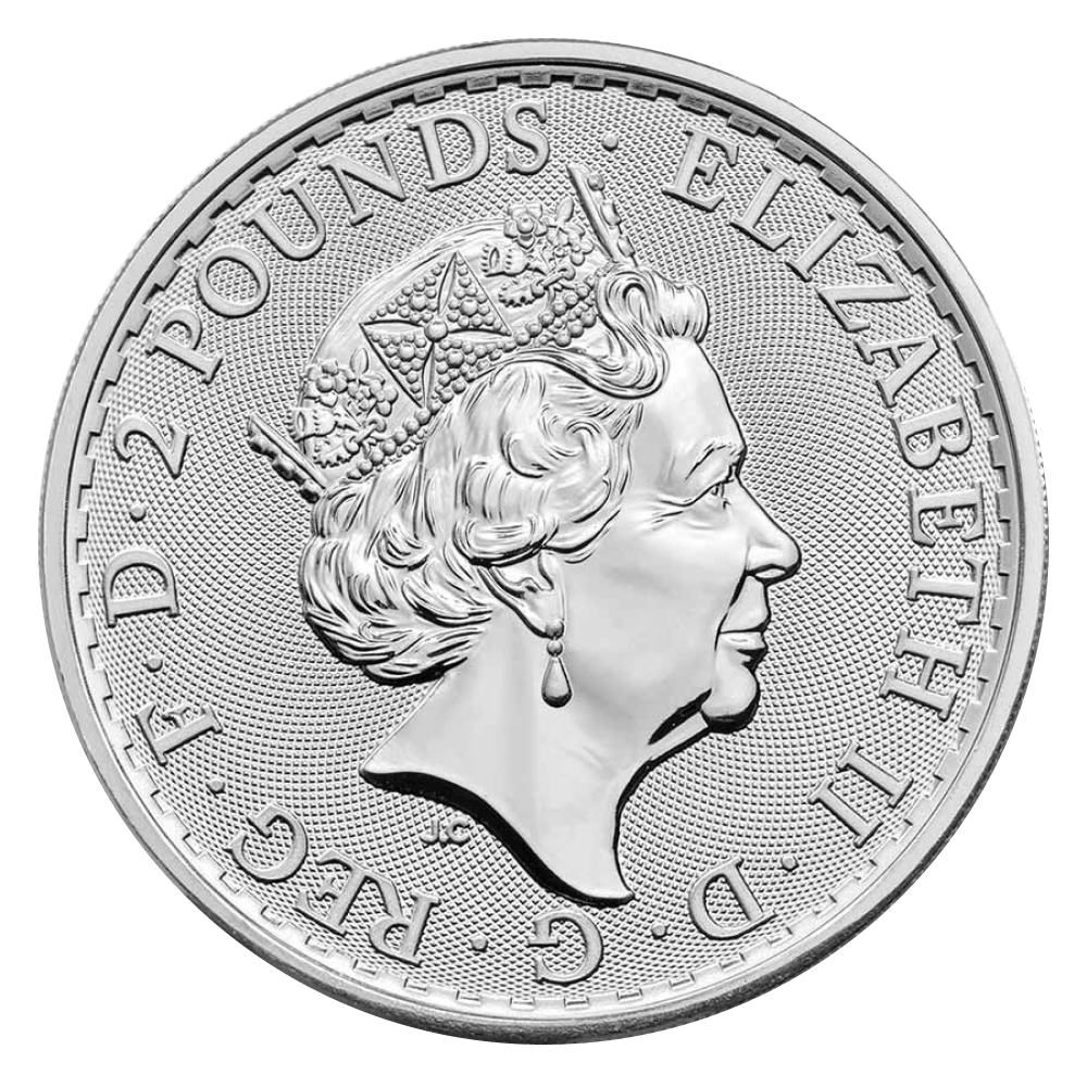2023 Queen Elizabeth II Royal Mint Silver Britannias - Obverse