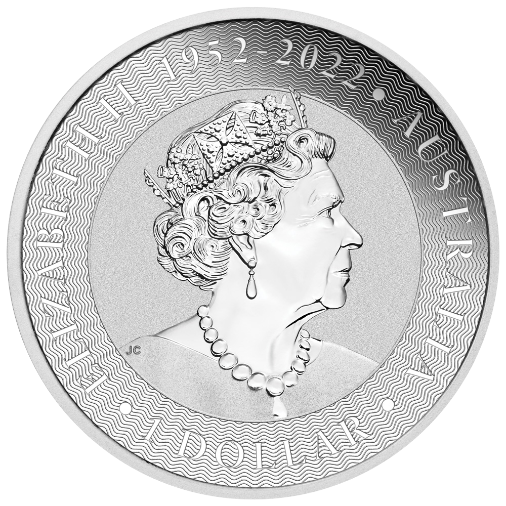 2023 Perth Mint Silver Kangaroo Coin - Reverse