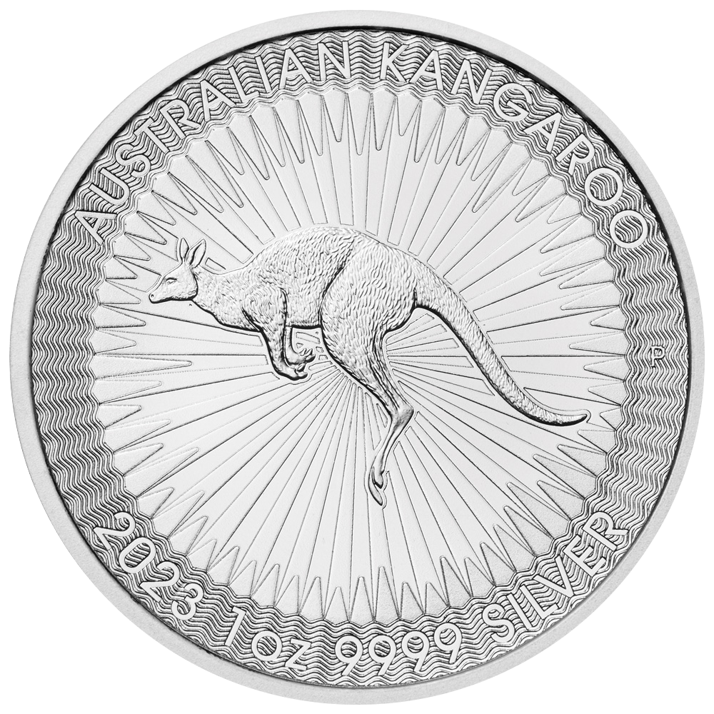 2023 Perth Mint Silver Kangaroo Coin - Reverse