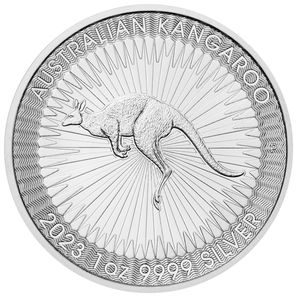 2023 Perth Mint Silver Kangaroo Coin - Reverse