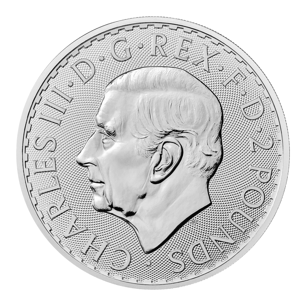 2023 King Charles III Royal Mint Silver Britannia - Obverse