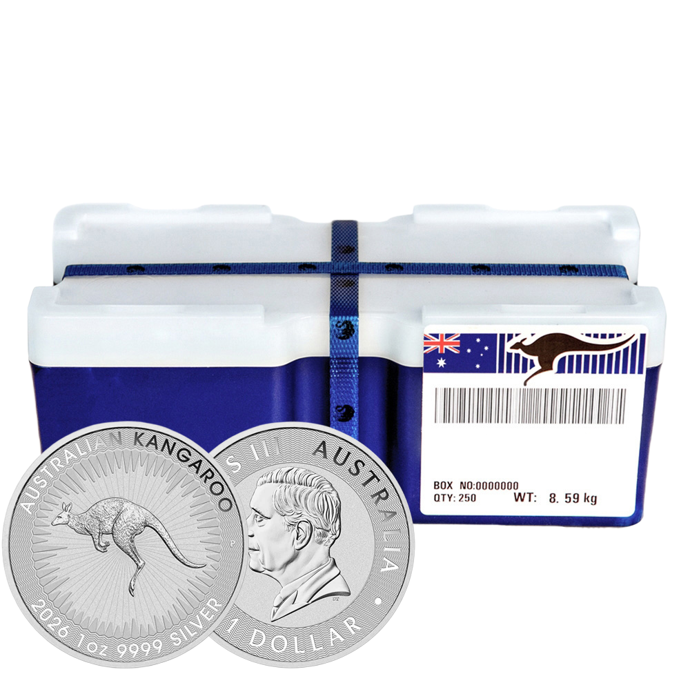 2026 Perth Mint Silver Kangaroo Mini-Monster Box (SEALED)