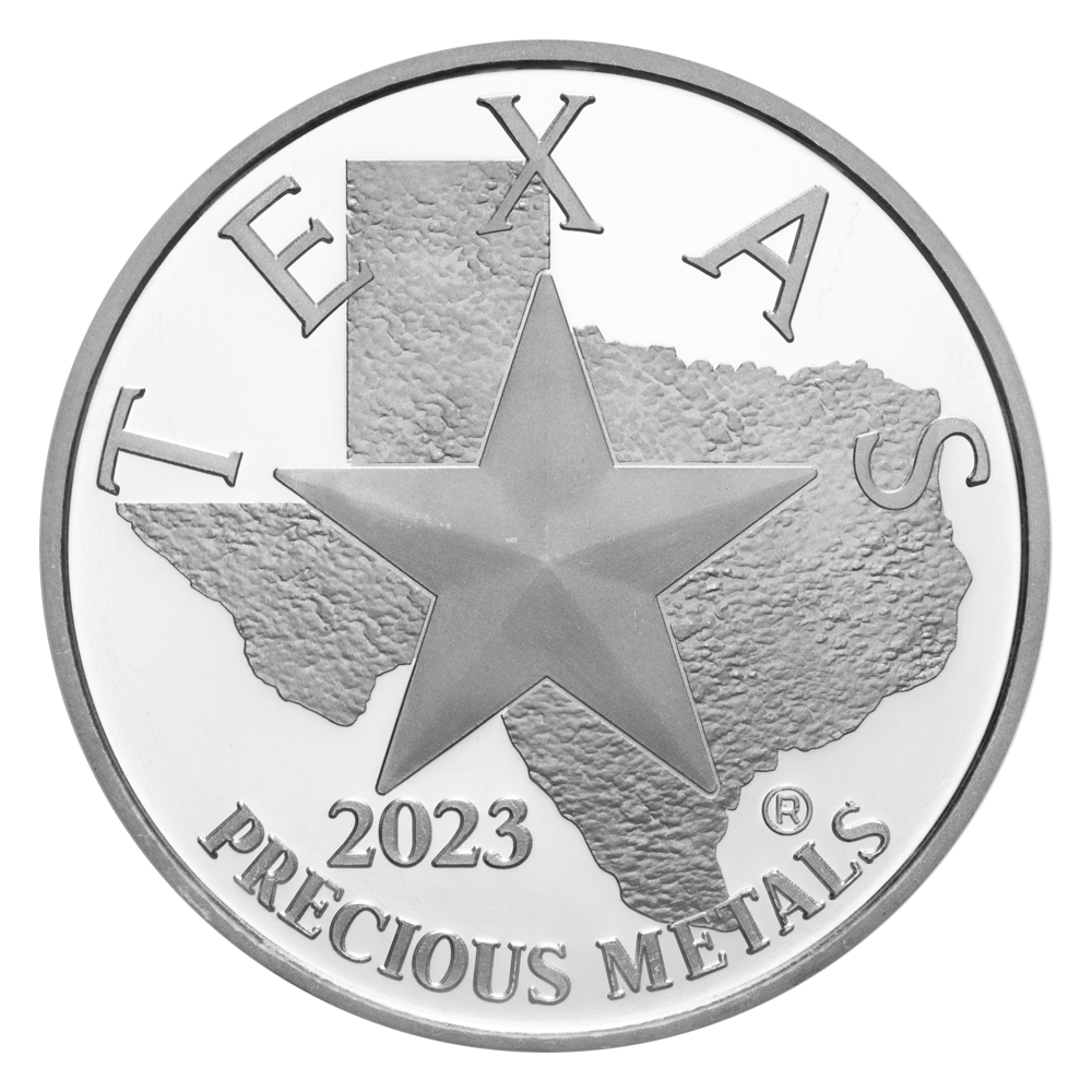 2023 Texas Silver Round - Reverse