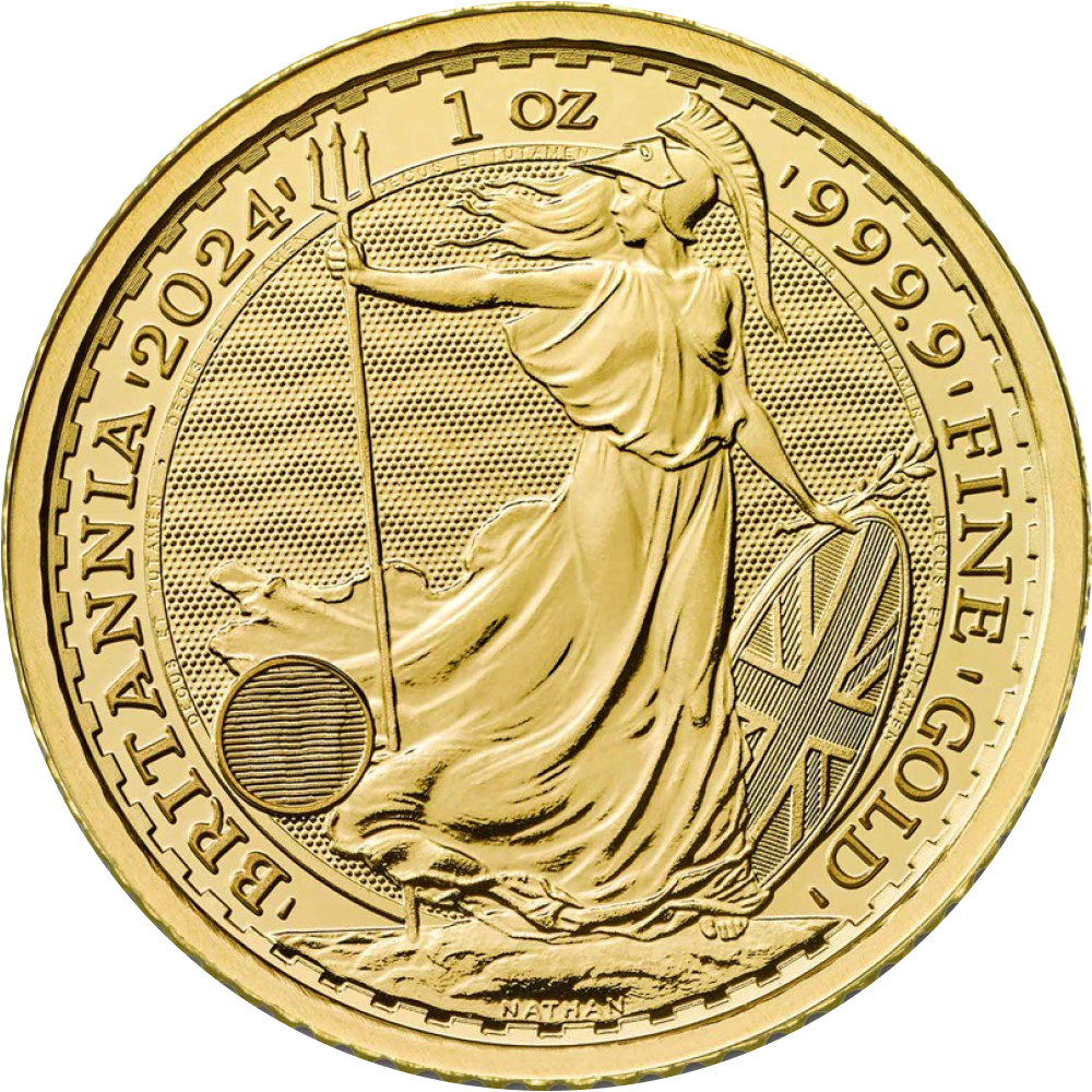 1 oz 2023 Royal Mint Gold Britannia Coin - Obverse