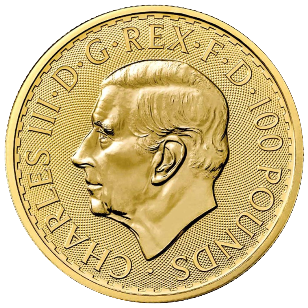 1 oz 2023 Royal Mint Gold Britannia Coin - Reverse