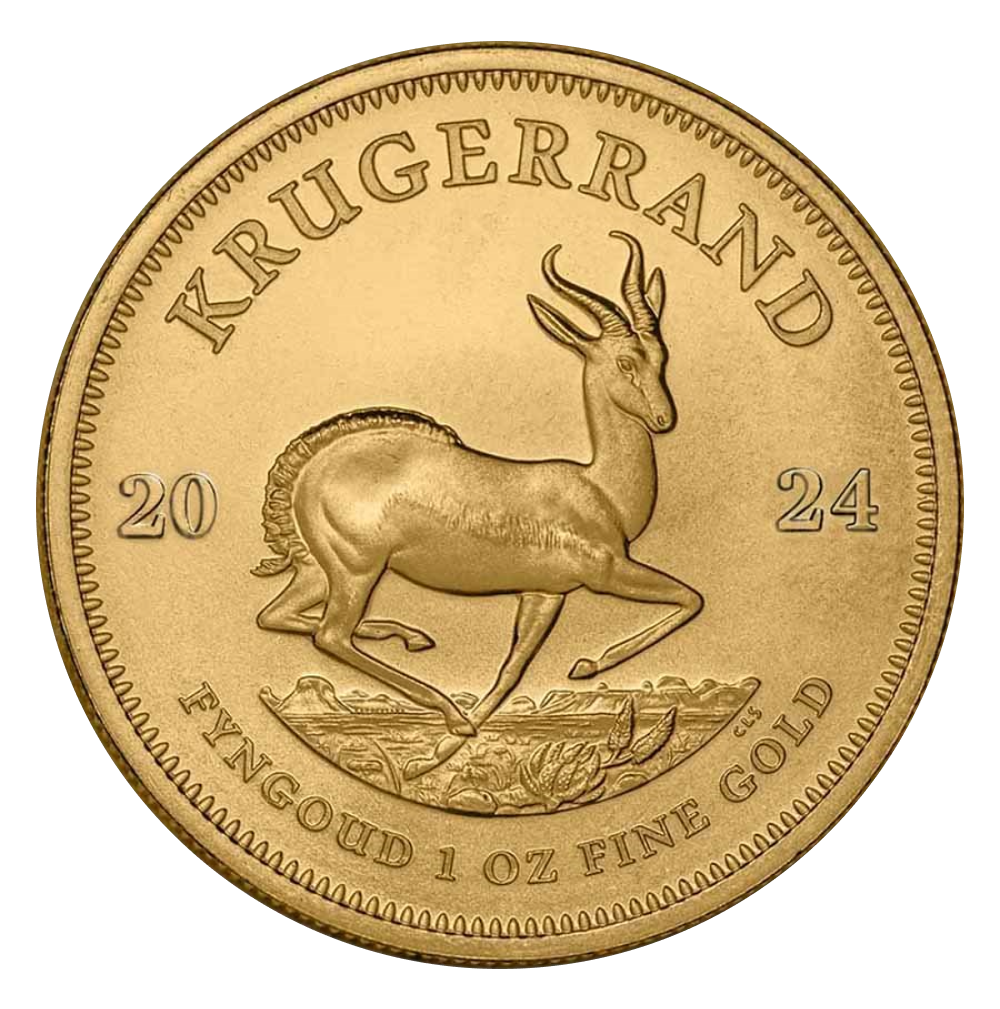 1 oz 2024 South African Gold Krugerrand Coin - Reverse