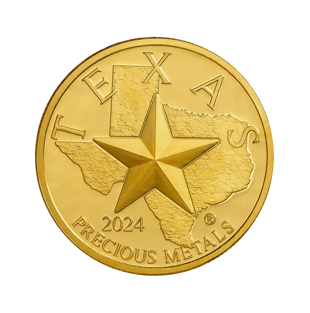 2024 Texas Gold Round - In Wooden Display Box