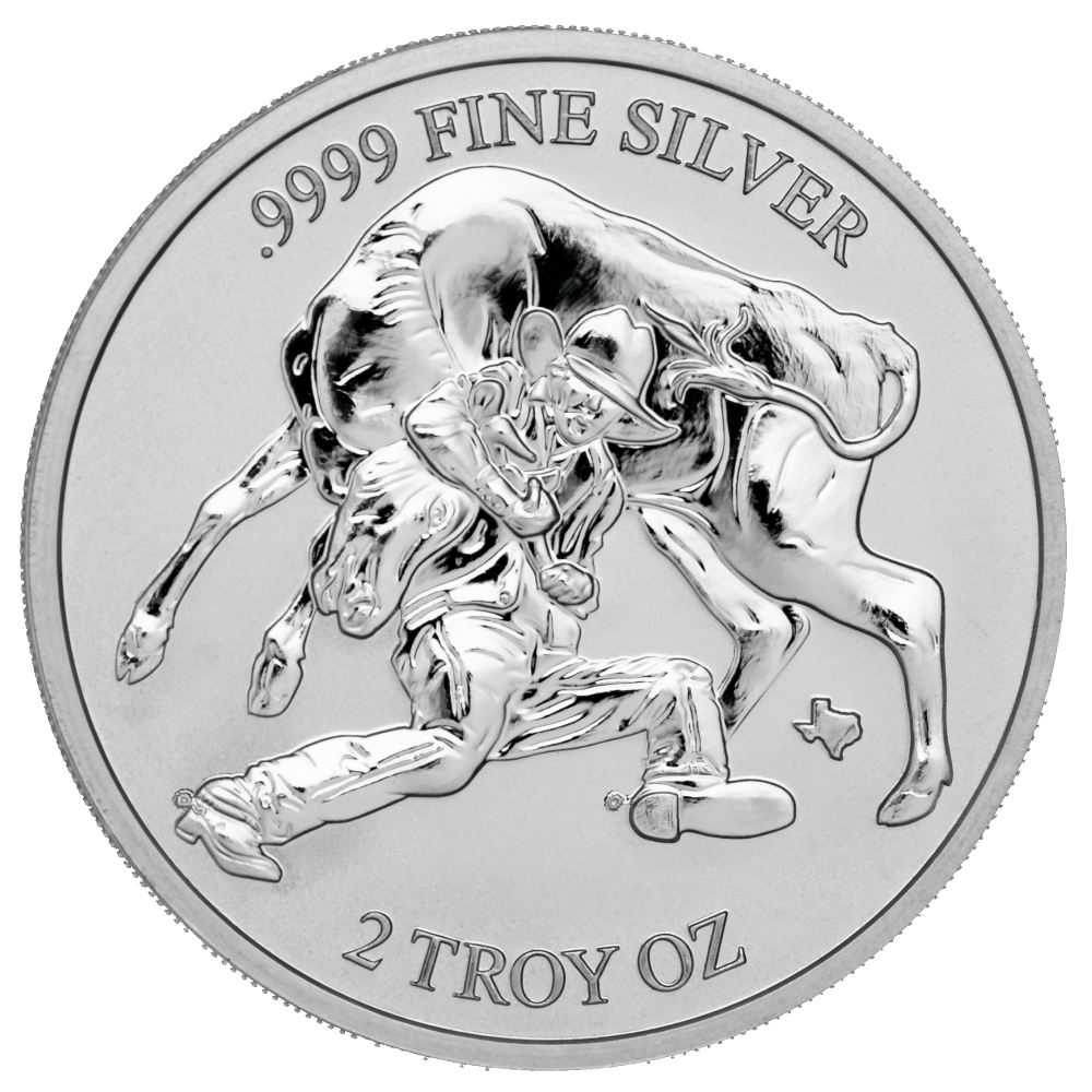 2024 2 oz Texas Silver Round Mini Monster box (200 ozs)