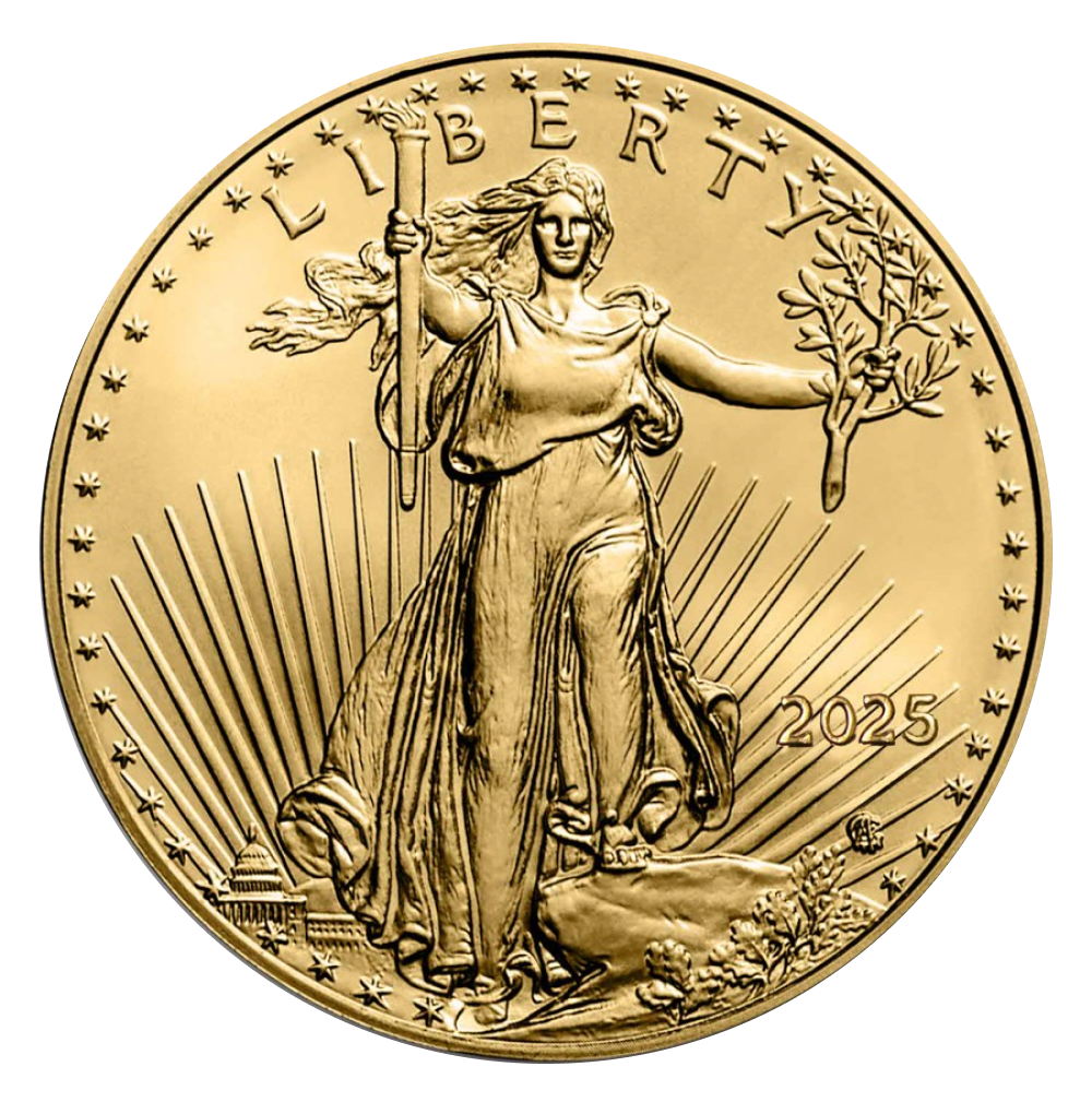 2025 Quarter oz American Gold Eagle Coin - Obverse