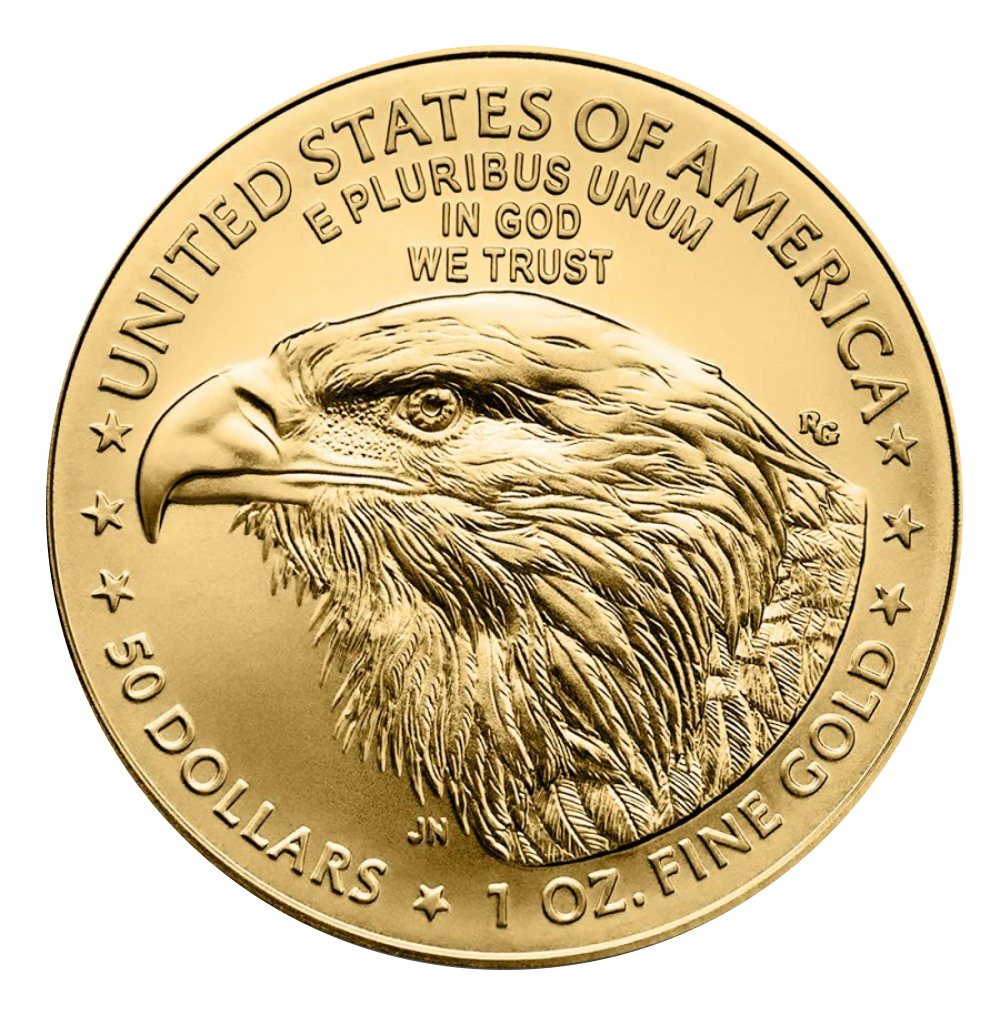 1 oz 2025 American Gold Eagle Coin - Reverse
