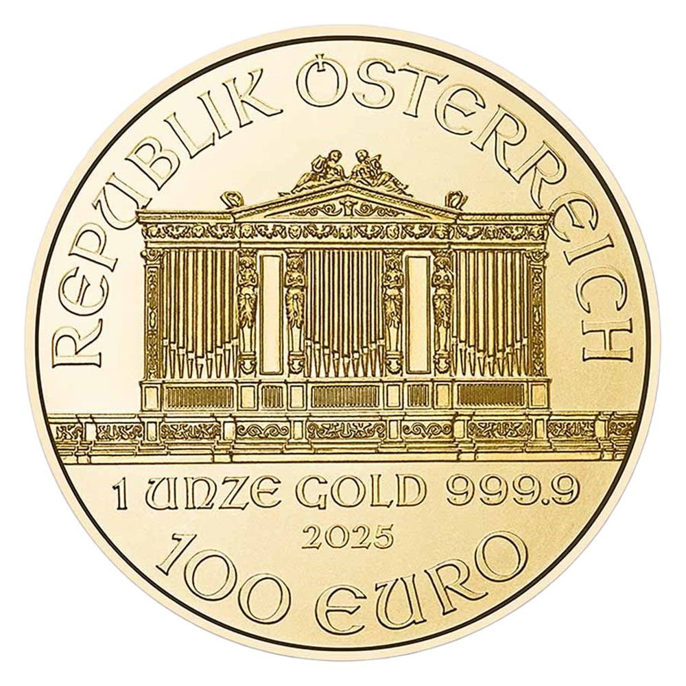1 oz Austrian Gold Philharmonic Coin - Reverse