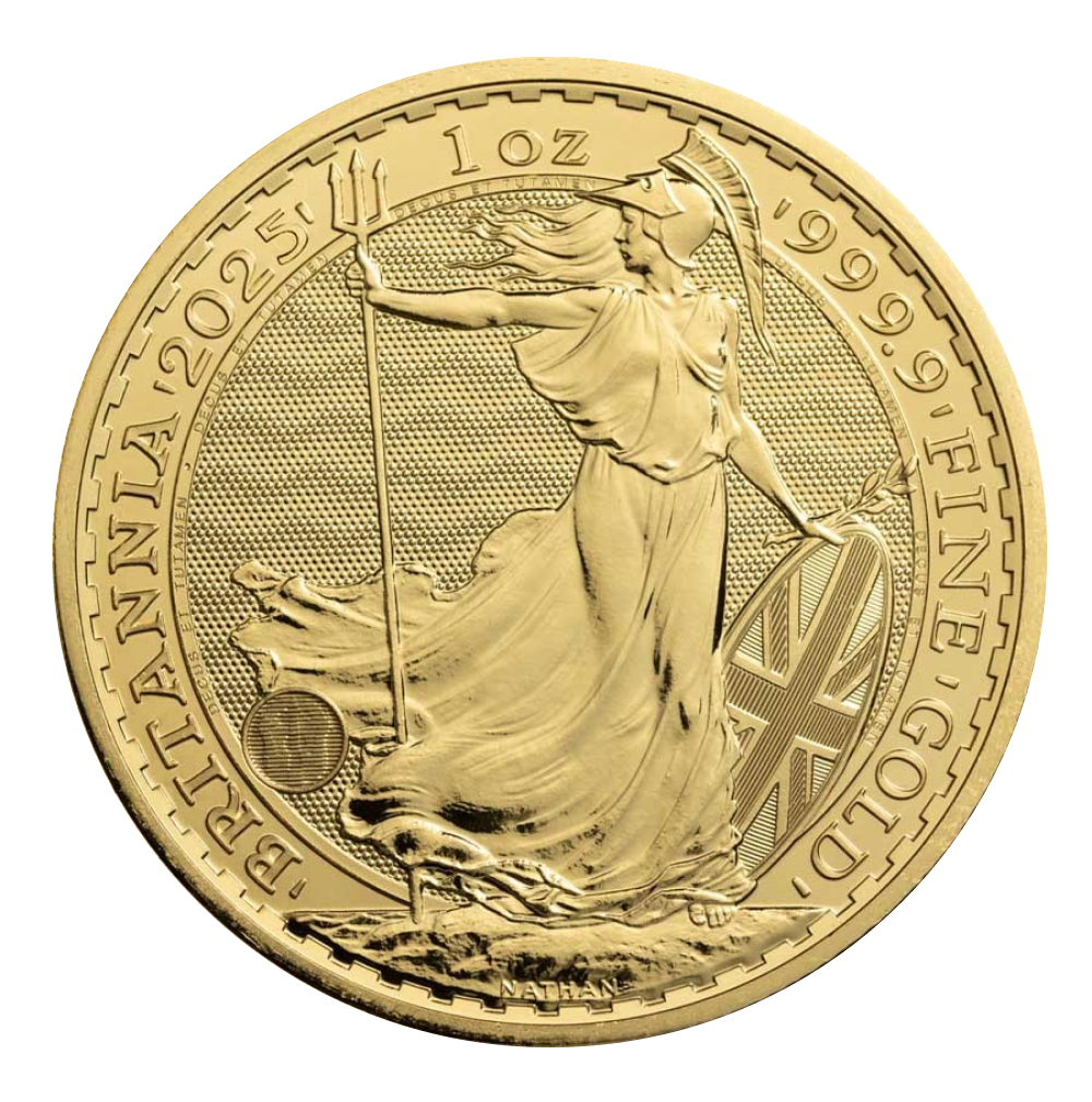 1 oz 2025 Royal Mint Gold Britannia Coin - Reverse