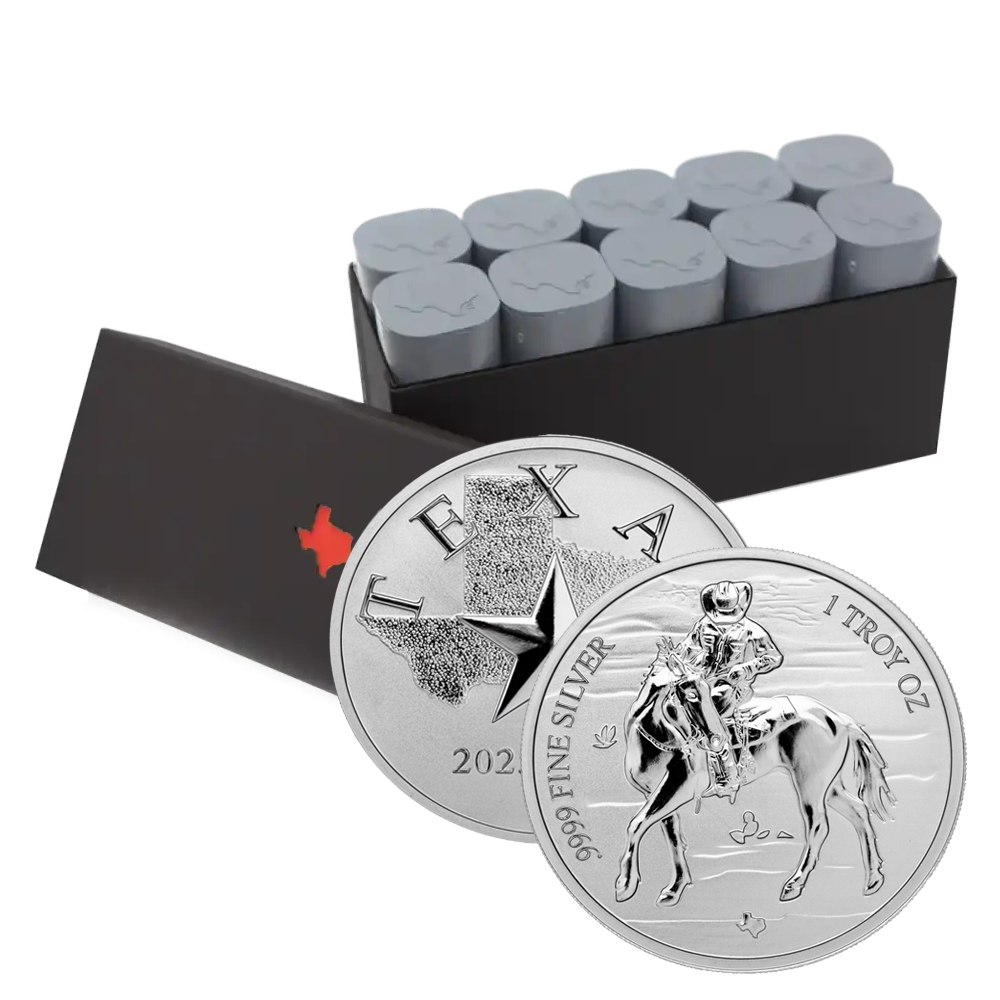 2025 Texas Silver Round Reverse Proof Mini-Monster Box (250 ozs)