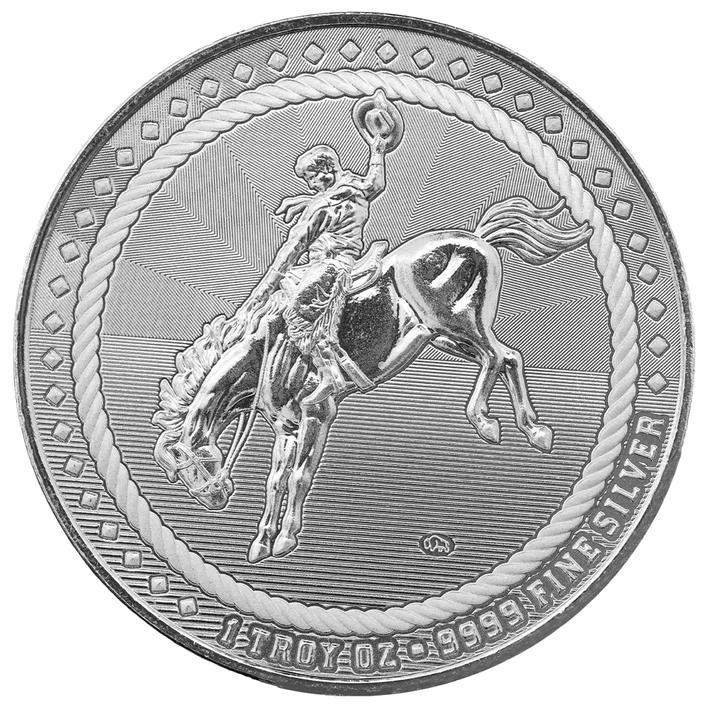 1 oz Scottsdale Mint Cowboy Silver Round