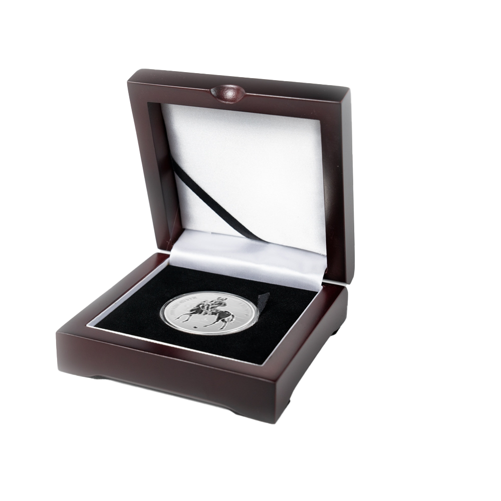 2025 Texas Silver Round (Reverse Proof) with Wooden Display Box