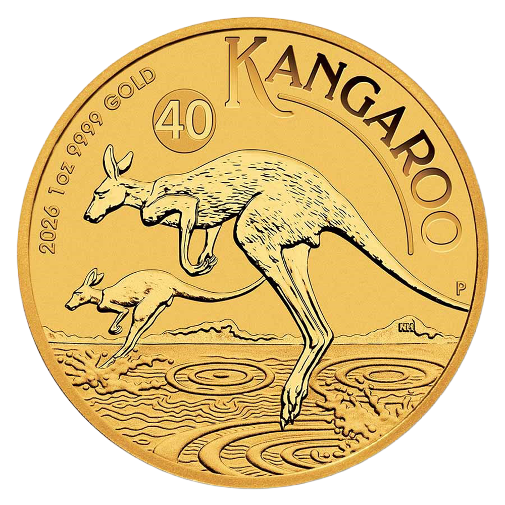 1 oz Gold Kangaroo 2026 - Obverse