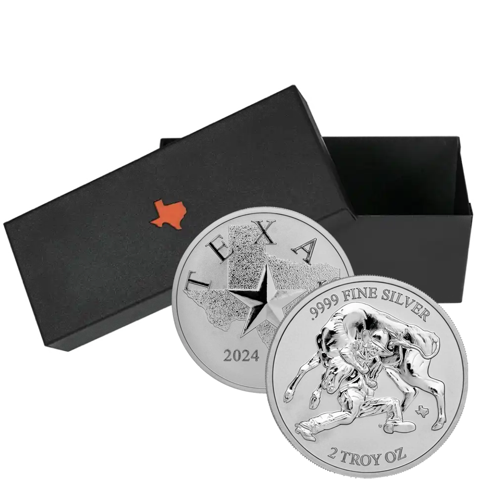2024 2 oz Texas Silver Round Mini Monster box (200 ozs)